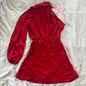 Hello Molly Vibrant Red Dress